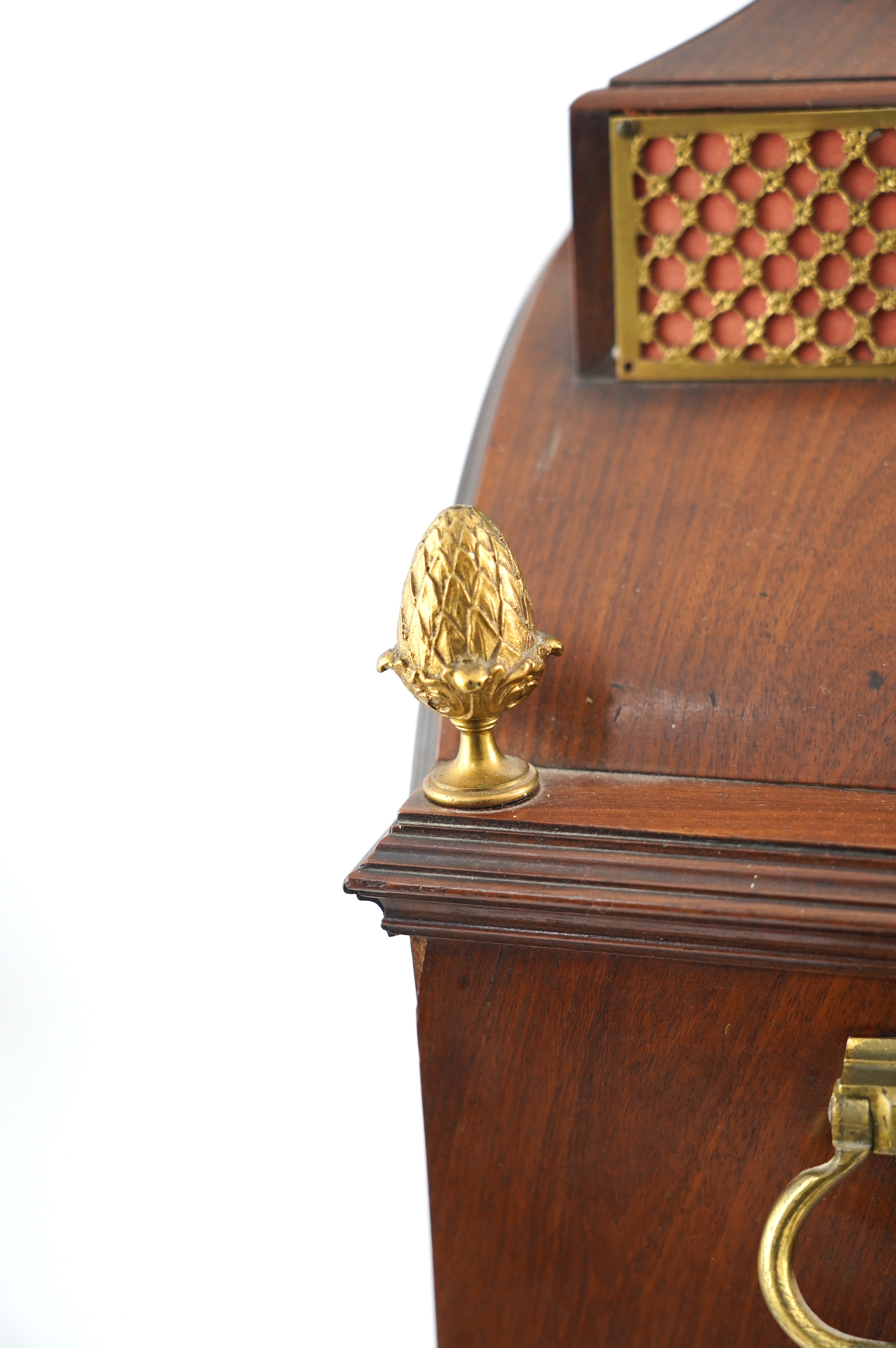 Lewin Levin of London. A patriotic George III brass-mounted mahogany repeating six-tune musical bracket clock